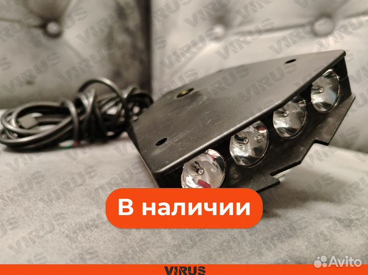 Фара передняя стандартная плоская на электровелоси