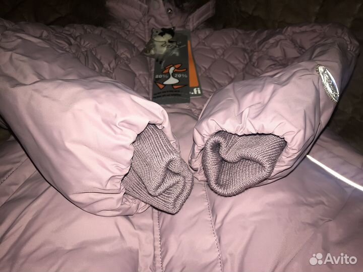 Новый пуховик Nels 122 см