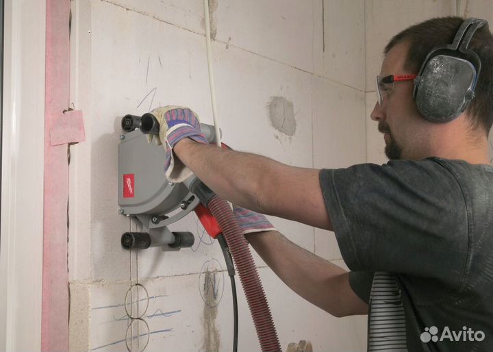 Установка кондиционера, монтаж трассы, закладка тр