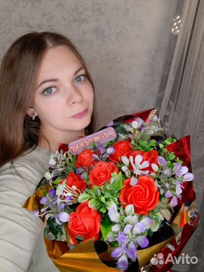 Букет цветов/букет из мыла/мыльные розы