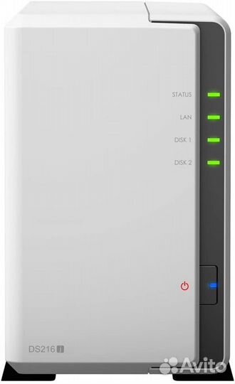 Сетевое хранилище NAS Synology DS216j 8TB