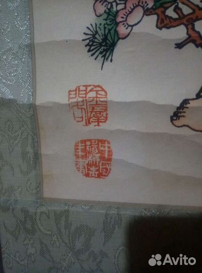 Китайский свиток на шелке, 