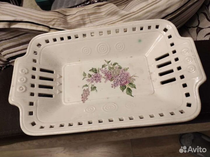 Ваза для фруктов Песоченская фабрика 1920-е гг