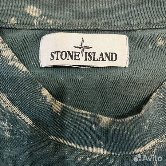 Stone island off dye sweatshirt