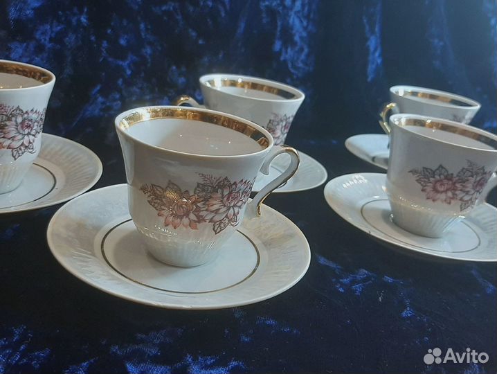 Кофейный сервиз СССР Барановский фарфоровый завод