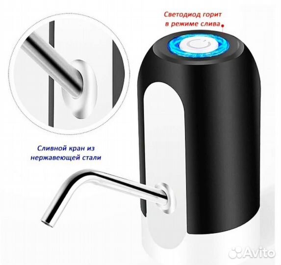 Электрическая помпа для бутилированной воды. Доста