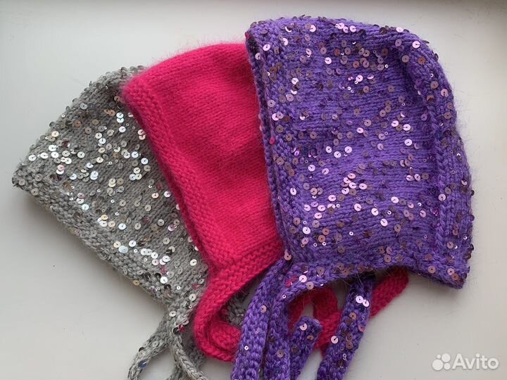 Чепчик с пайетками