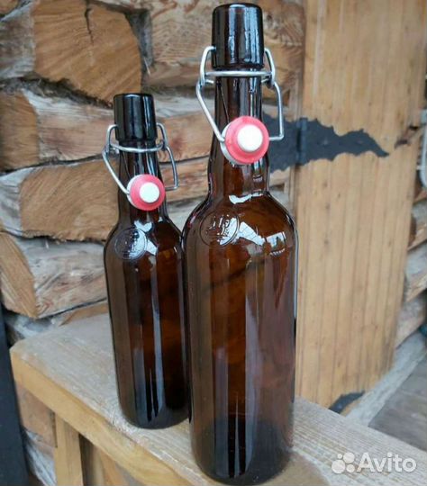 Бутылка с бугельной пробкой