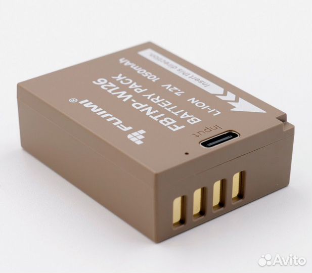 Аккумулятор Fujimi NP-W126 с портом USB Type-C (fbtnp-W126M)