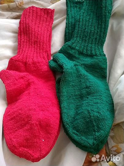 Носки Вязаные Шерстяные хб
