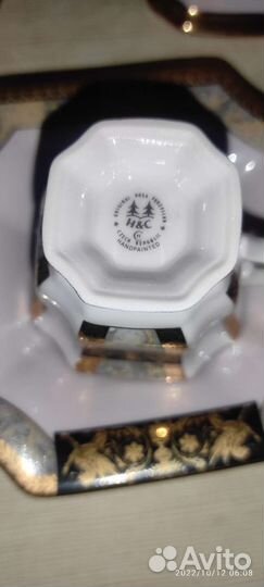 Кофейный сервиз. Розовый фарфор