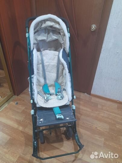Детские санки коляска ника