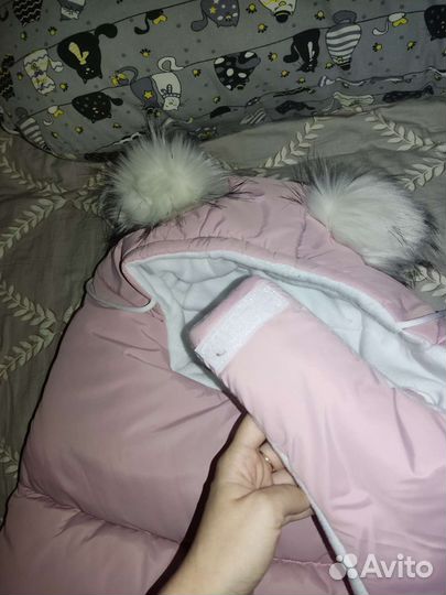 Конверт на выписку зимний для девочки