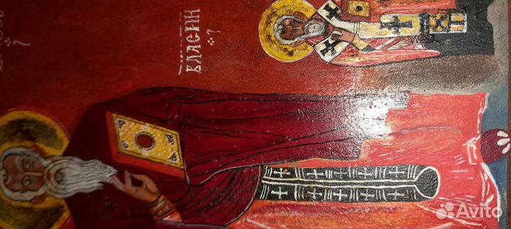 Икона Иоанн Лествичник, Георгий-воин, еп. Власий