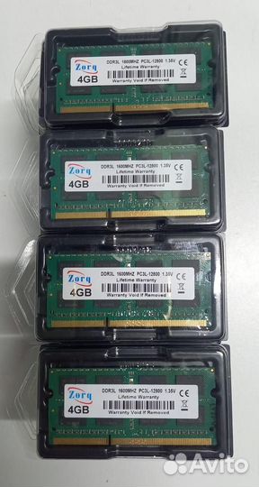 Новая DDR3L 4Gb 1600MHz (SO-dimm). Zorq. SEC