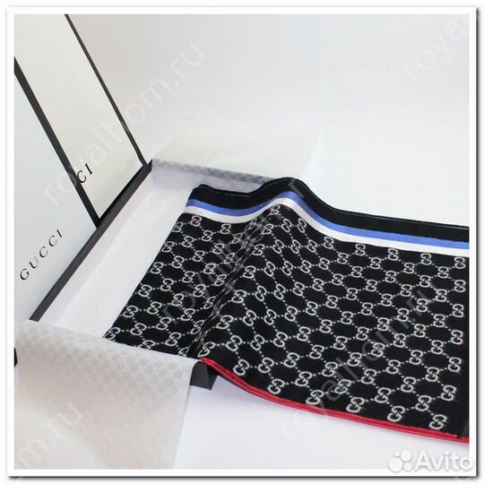 Мужской шарф gucci р.70 x 180 см