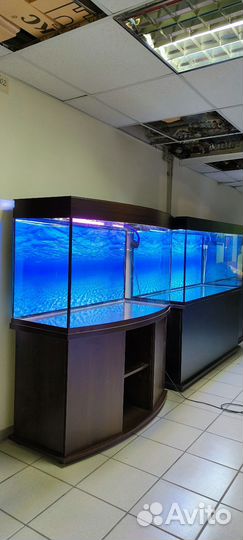 Аквариум 400 свет биофильтр фон подставка