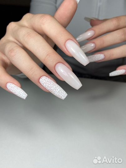 Маникюр гель-лак наращивание укрепление дизайн