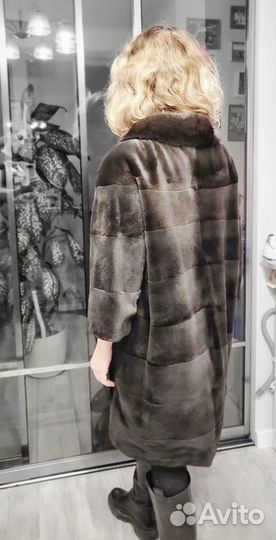 Шуба zardel furs норковая стриженная 46 р