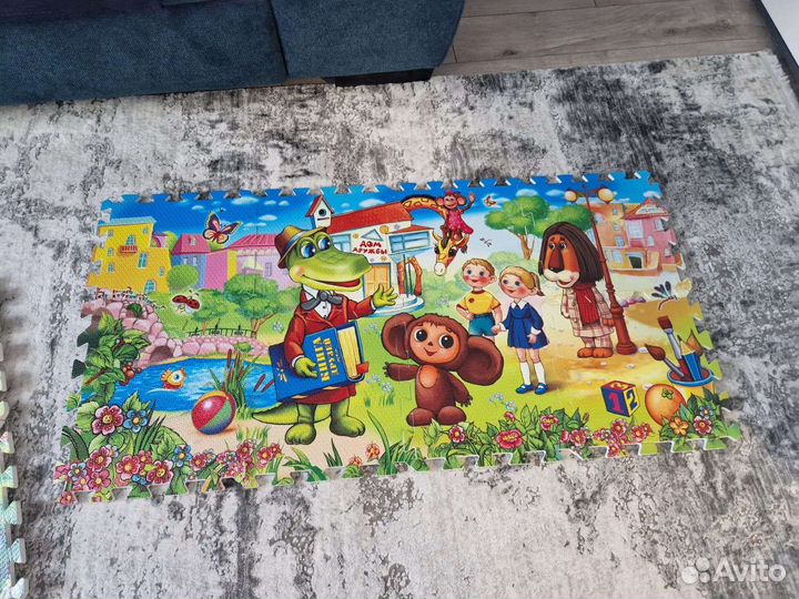 Детский коврик для ползания пазл