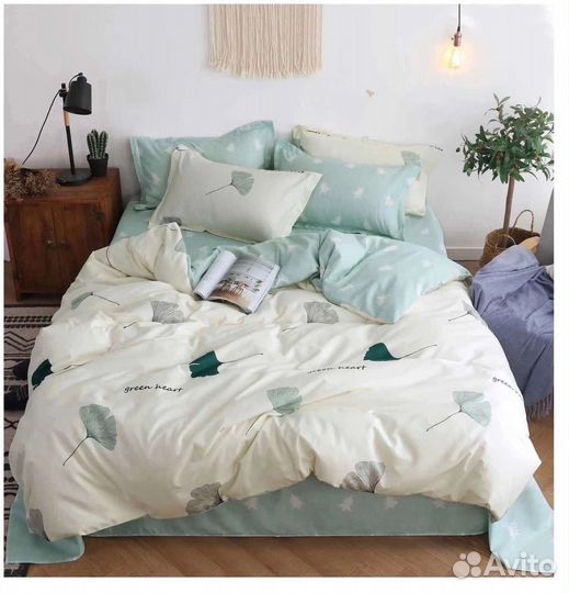 Постельное белье сатин евро