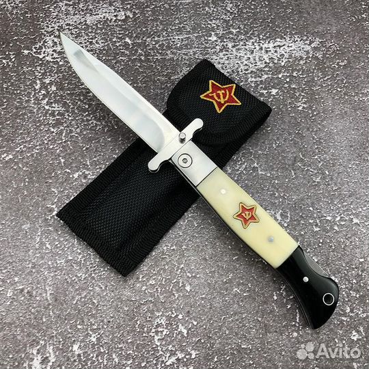 Нож складной финка с гардой