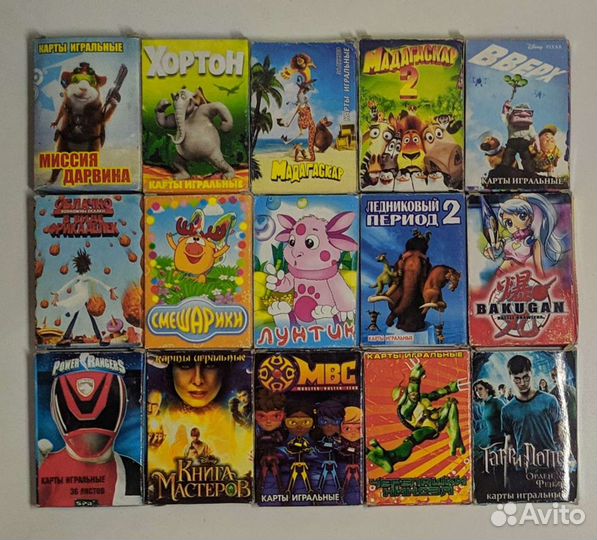 Игральные Карты по мультфильмам