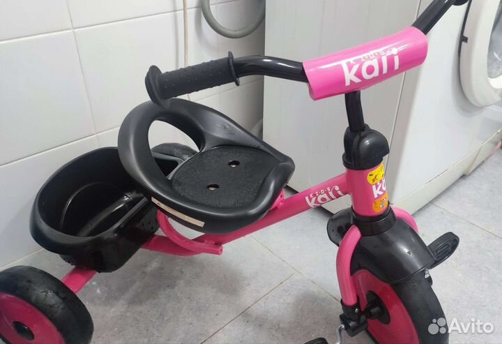 Детский трёхколёсный велосипед для девочки розовый