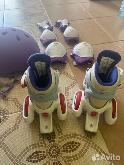 Ролики детские reaction с полным комплектом защиты