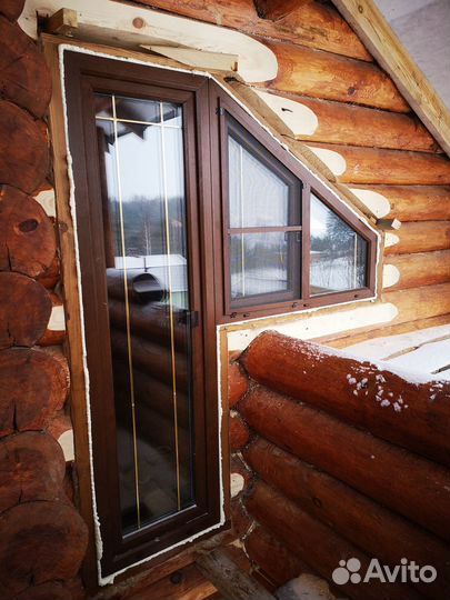 Окосячка обсада (коробки) и окна в деревянный дом