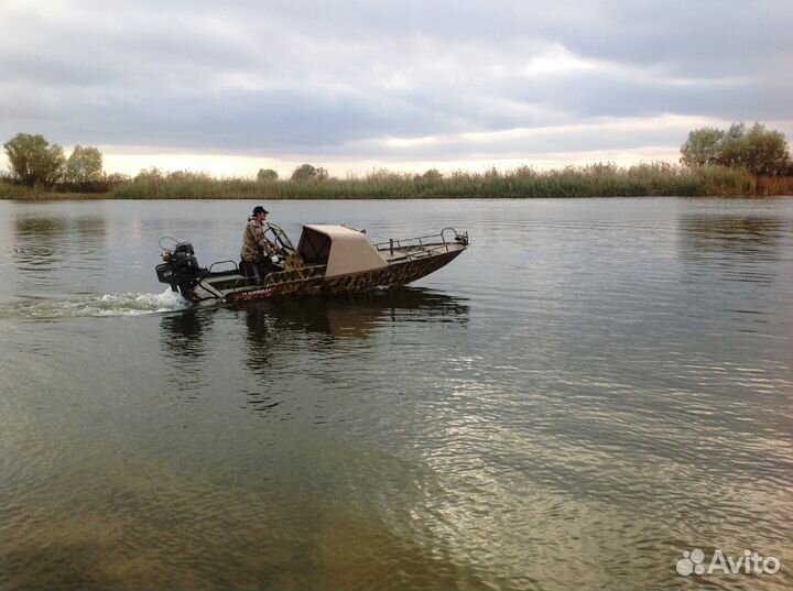 Алюминиевая лодка болотоход Riverboat Raptor 60