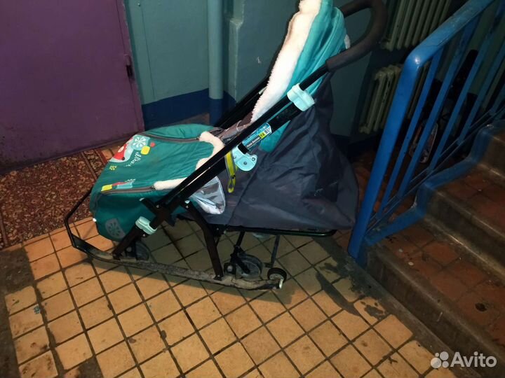 Детские санки коляска бу