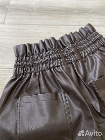 Шорты женские кожаные