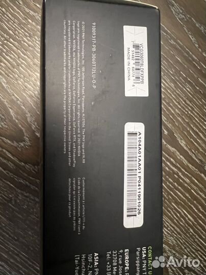 Видеокарты Rtx 3060 ti PNY XLR8 revel epic-X LHR