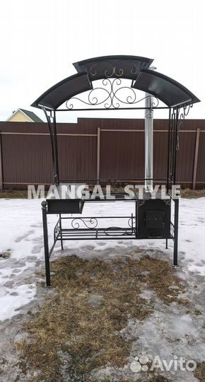 Мангал с крышей