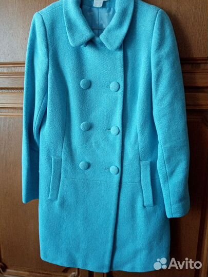 Пальто женское демисезонное размер 44 шерсть 5%