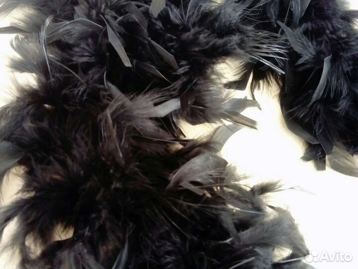 Боа черное 2м