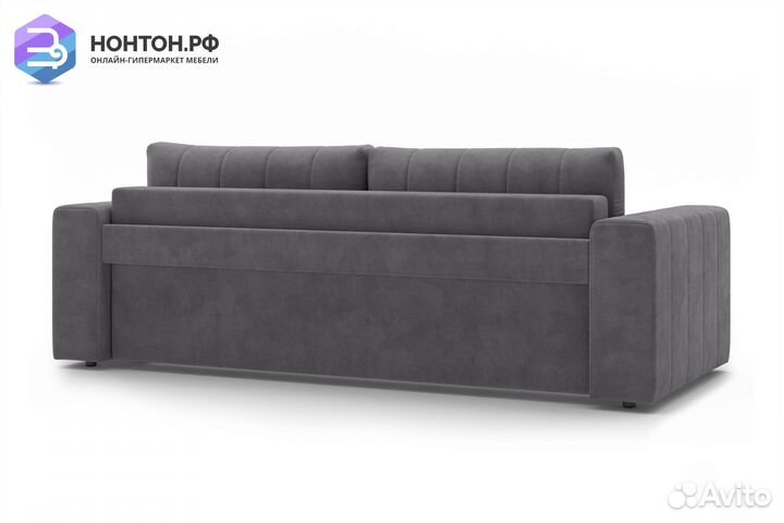 Диван еврокнижка Малибу серый