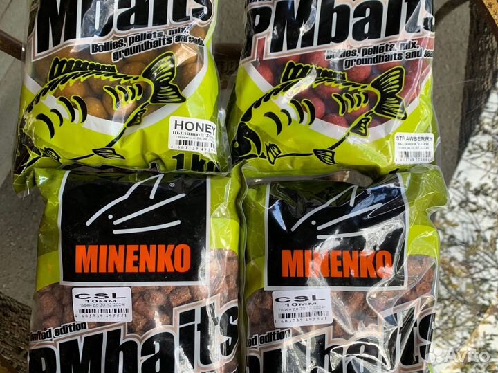 Бойлы ffem, Rino baits, Minenko