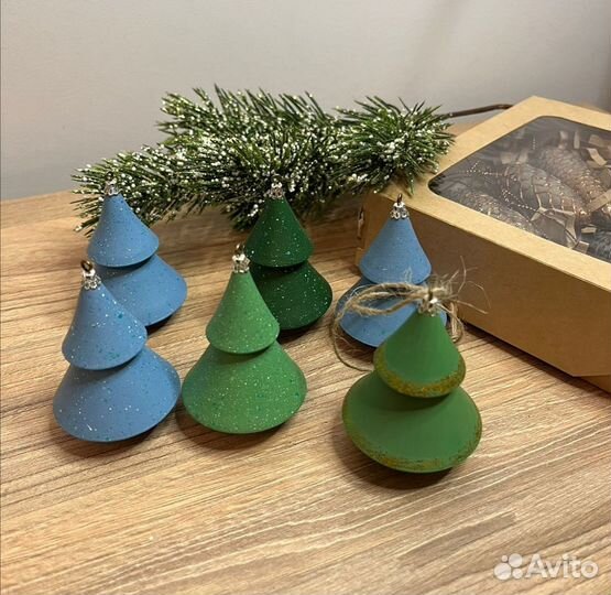 Елочные игрушки из дерева