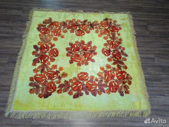 Старинный текстиль СССР скатерть плюш,постель