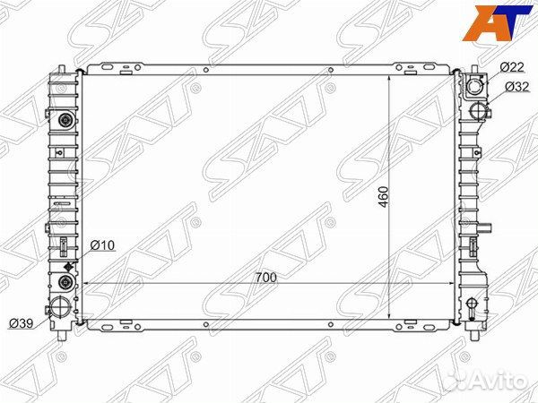 Радиатор ford escape