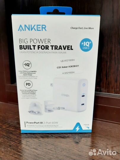 Сетевое зарядное устройство Anker PowerPort Atom I