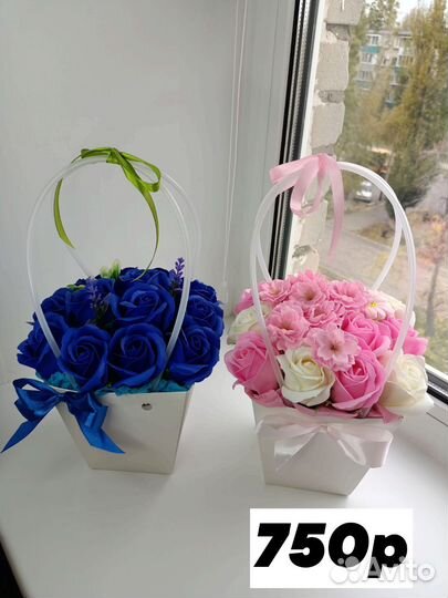 Букет из мыльных роз