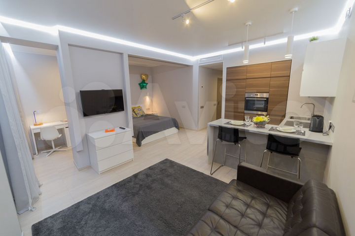 Квартира-студия, 52 м², 7/25 эт.