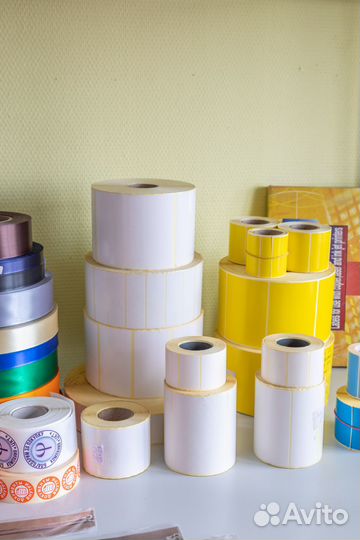 Этикетки термо в рулонах