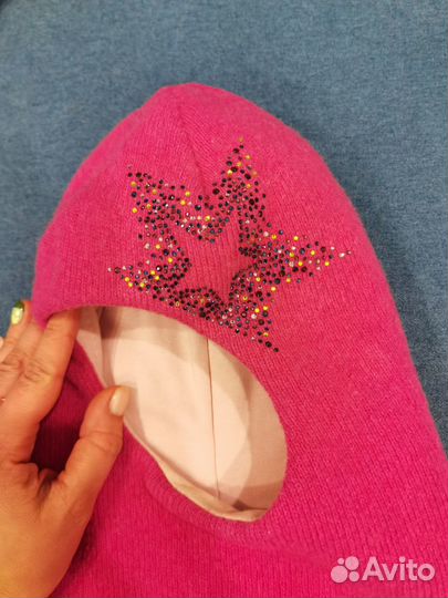 Шапка шлем для девочки