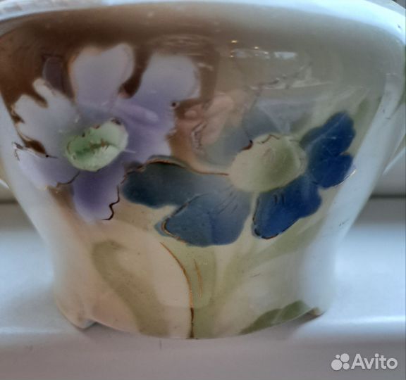 Старинная сахарница клеймо Т-во М.С.Кузнецова