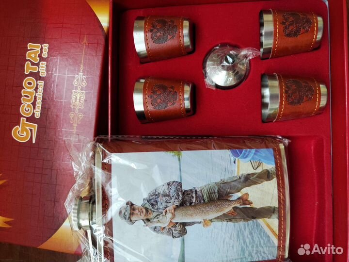 Подарочный набор фляга стопки