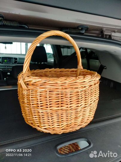 Корзина плетеная для грибов